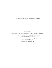 A Fully Homomorphic Encryption Scheme