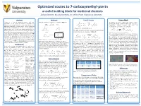 Optimized Routes to 7-Carboxymethyl-Pterin: a Useful