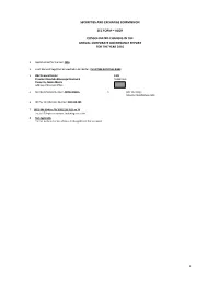 Securities and Exchange Commission Sec Form