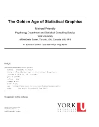 The Golden Age of Statistical Graphics