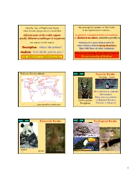 Description - What Is the Pattern? Than with Those of Other Continents