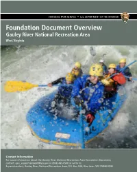 Foundation Document Overview, Gauley River