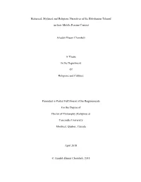 Historical, Mythical and Religious Narratives of the Babylonian Talmud
