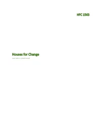 Houses for Change Local Action, Global Impact