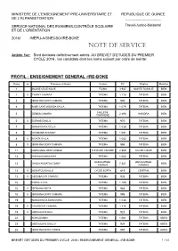 Note De Service