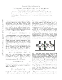 Reverse Coherent Information