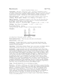Rhodochrosite Mn CO3 C 2001-2005 Mineral Data Publishing, Version 1 Crystal Data: Hexagonal
