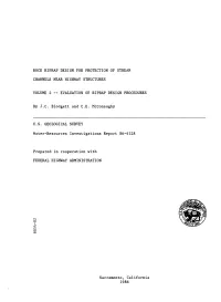 Rock Riprap Design for Protection of Stream Channels Near Highway Structures; Volume 1 Hydraulic Characteristics of Open Channels: U.S