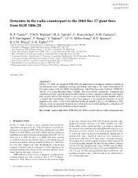 Structure in the Radio Counterpart to the 2004 Dec 27 Giant Flare From