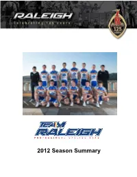 2012 Season Summary Ji Riders and Results