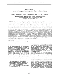 CLV Web- Platform: a New Tool to Support the Management of Local Avalanche Hazard