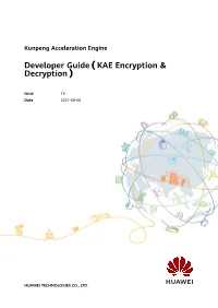 Developer Guide（KAE Encryption & Decryption）