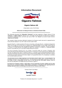 Information Document