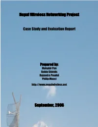Nepal Wireless Networking Project Nepal Wireless Networking Project