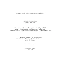 Alexander Hamilton and the Development of American Law