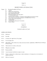 Chapter 90 TITLE 10 PROPERTY RIGHTS and TRANSACTIONS
