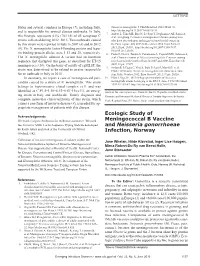 Ecologic Study of Meningococcal B Vaccine and Neisseria