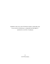 Mapping and Analysis of the Rio Chama Landslide and Evaluation of Regional Landslide Susceptibility, Archuleta County, Colorado