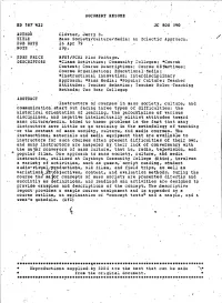 Mass Society/Culture/Media: an Eclectic Approach. PUB DATE 26 Apr 79 NOTE 29P