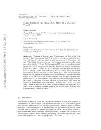 Space Studies of the Black-Drop Effect at a Mercury Transit