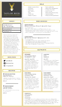 Work Experience Aaa Projects Education Social