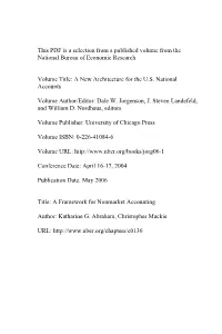 A Framework for Nonmarket Accounting