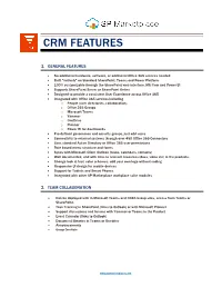 Crm Features
