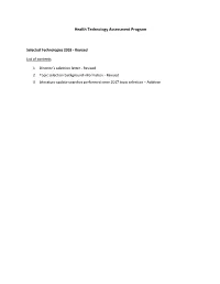 Health Technology Assessment Program