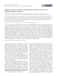 Impact of Atrazine Exposure on the Microbial Community Structure in A