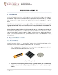 Lithium Batteries