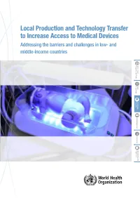 Local Production and Technology Transfer to Increase Access