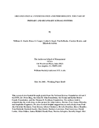 Structure, Control, and Results in Urban Public Education