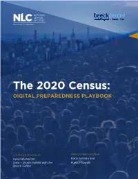 The 2020 Census: DIGITAL PREPAREDNESS PLAYBOOK