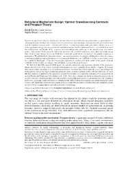 Behavioral Mechanism Design: Optimal Crowdsourcing Contracts and Prospect Theory