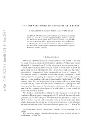 THE BOUNDED DERIVED CATEGORY of a POSET 3 Broader Application Than This Paper