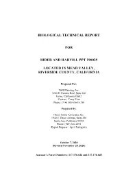 Appendix B1 Biotechnical Report