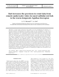 Bait Increases the Precision in Count Data from Remote Underwater Video for Most Subtidal Reef Fish in the Warm-Temperate Agulhas Bioregion