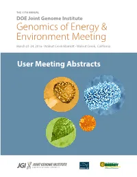 Genomics of Energy & Environment Meeting