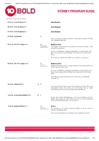 Sydney Program Guide