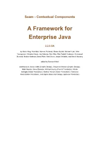 A Framework for Enterprise Java