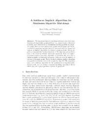 A Sublinear Implicit Algorithm for Maximum Bipartite Matchings