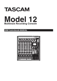 DAW Control Manual