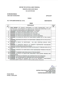 Respondents Index Si Particular Page No. No. 1