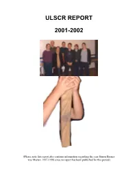 Ulscr Report 2001-2002