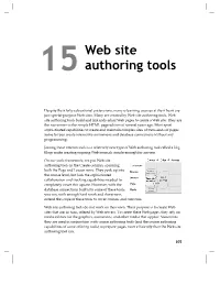 Web Site Authoring Tools