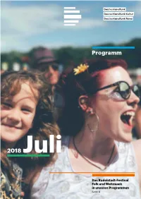 2018 Juli Programm