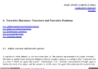 6. Narrative Discourse: Narrators and Narrative Positions