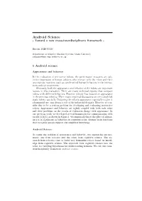 Android Science - Toward a New Cross-Interdisciplinary Framework
