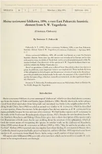 Element from S. W. Yugoslavia