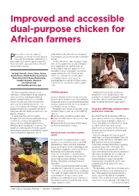 Improved and Accessible Dual-Purpose Chicken for African Farmers